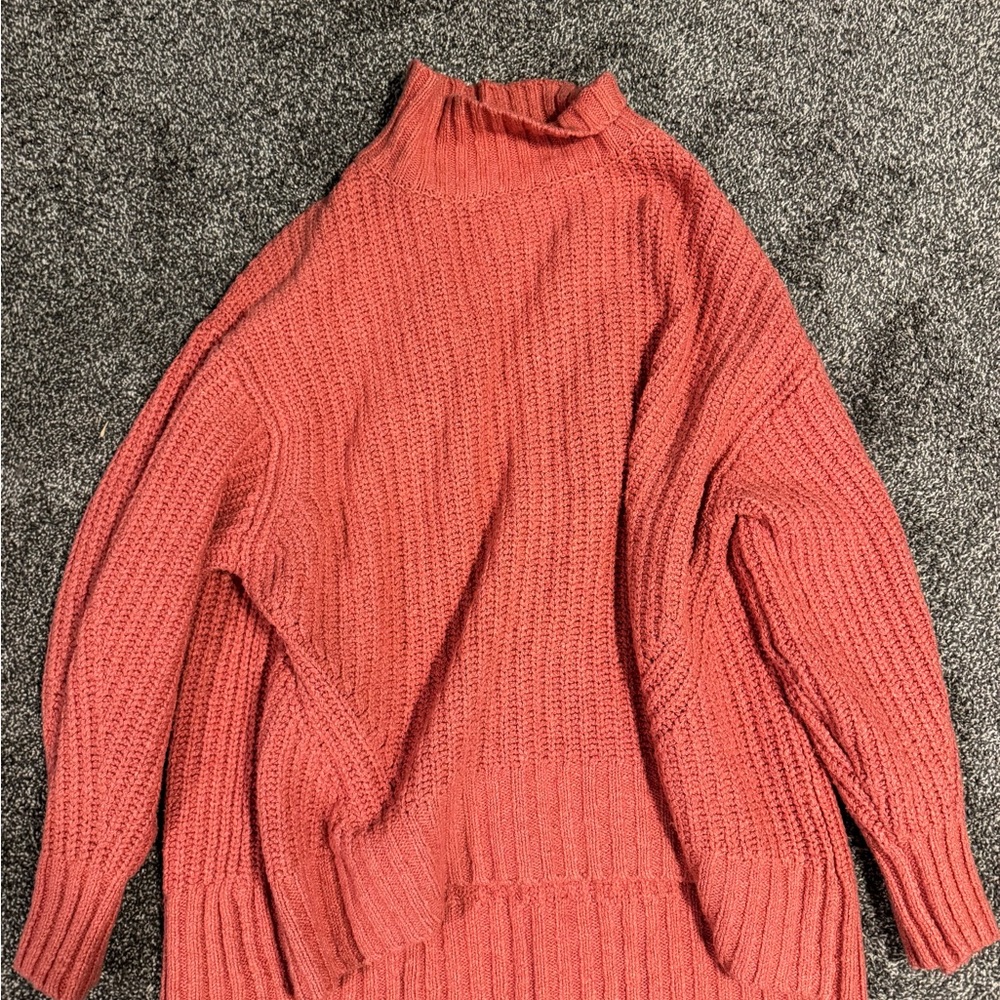 Maeve Cozy Coral Knit Sweater